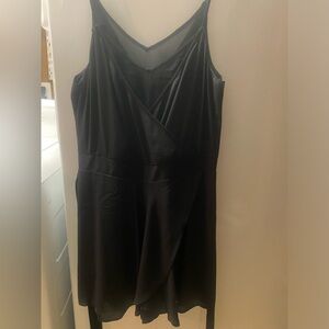 Black Express romper with tie on waist